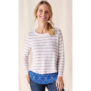 Matilda Jane Womens Heart to Heart Sweet Indulgence Pointelle Top Size Small New